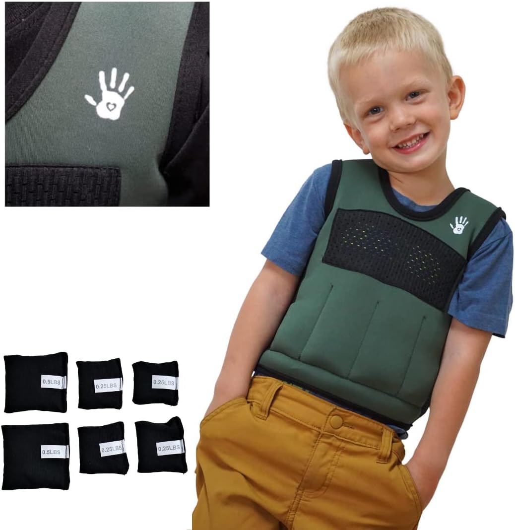 Weighted Sensory Compression Vest for Calming Deep Pressure Therapy and  Sensory Integration in Autism, ADHD, and Special Needs Individuals